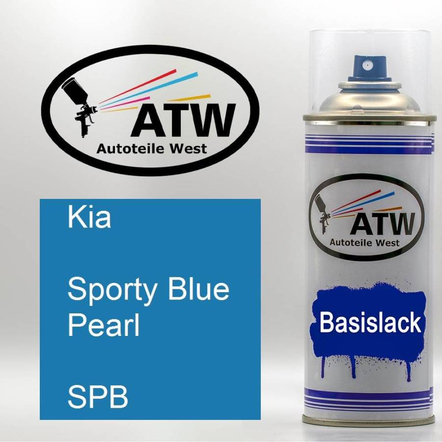Kia, Sporty Blue Pearl, SPB: 400ml Sprühdose, von ATW Autoteile West.